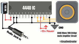 Peugeot car radio stereo audio wiring diagram autoradio connector wire installation schematic schema esquema de conexiones stecker konektor. How To Make A Simple Powerful Audio Amplifier With 4440 Ic 11 Steps Instructables