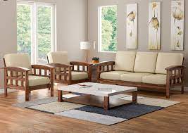 5 seater teak wood sofa set