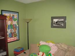Green Paint Color On Our Family Room Walls