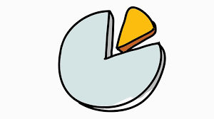 Pie Chart Cake Cartoon Illustration Hand Drawn Animation Transparent