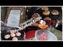 how to make homemade pork sausage