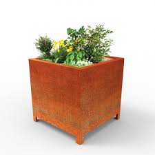Buy Rustic Square Planter With Feet For