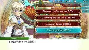 Rune factory 4 clothing store