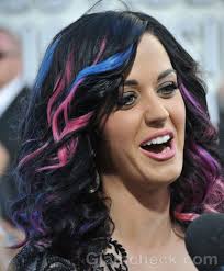 904 katy perry purple hair premium high res photos. Katy Perry 2011 Pink Blue Hair