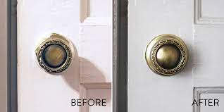 remove old paint from door hardware
