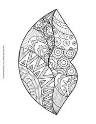 zentangle lips coloring page free