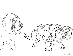 I added some furniture and toys for a little more to add color to. Bassett Hound Dog Coloring Page Free Coloring Library