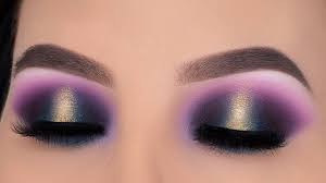 purple golden smokey eyes tutorial
