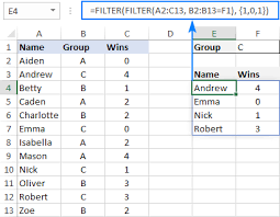 Excel Filter Function Dynamic