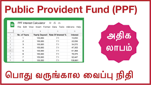public provident fund ppf post
