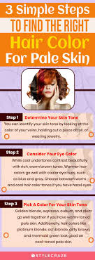 how to pick hair colors for pale skin
