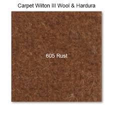 carpet wilton wool iii 605 rust 42 wide