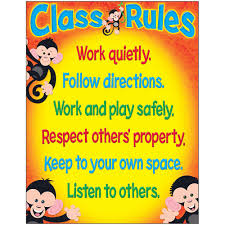 Class Rules Monkey Mischief Learning Chart