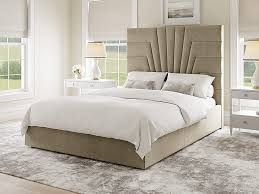 Ezra Art Deco Styled Upholstered Bed