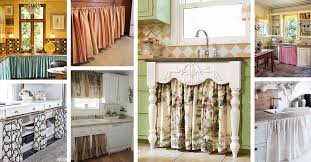 24 Best Kitchen Cabinet Curtain Ideas