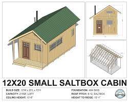 Small Cabin Loft Diy Build Plans 12 X