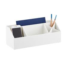 Tjena desk organizer, white, 7x6 ¾. Bigso White Stockholm Desk Accessory Organizer The Container Store