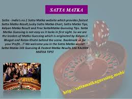 Satta Matka Online For Real Money