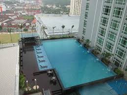 There is an outdoor swimming pool at the hotel. A Zoom In View Of Porta De Santiago From The City View Room Picture Of Hatten Hotel Melaka Melaka Tripadvisor