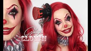 glitzy clown makeup tutorial