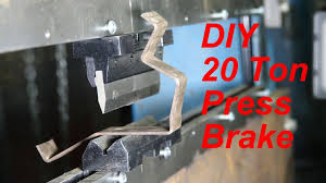 diy 20 ton press brake bends metal
