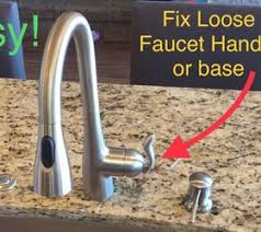 loose moen kitchen faucet base
