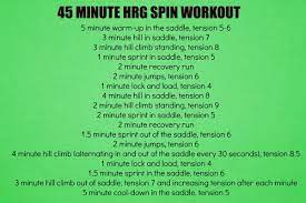 a spin workout to try and 8