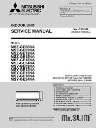mszge09na indoor unit service manual