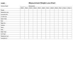Cogent Weight Tracker 6 Week Weight Loss Challenge Chart