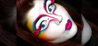 shocking cirque du soleil makeup look