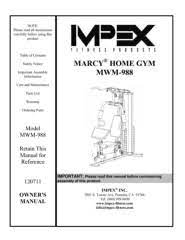 marcy home gym mwm 988 impex fitness