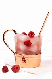 raspberry moscow mule with chambord