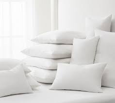 down feather pillow inserts pottery barn