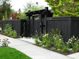 landscape fence ideas and gates