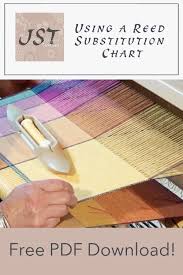 Using A Reed Substitution Chart Weaving Weaving Chart