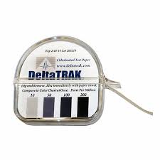 Deltatrak 50014 Hydrione Chlorine Test Papers W Color Chart 6 Rolls 200 Tests 700779500144 Ebay
