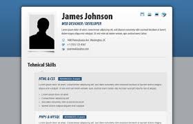 Single page html resume template. Html Resume Templates To Help You Land A Job