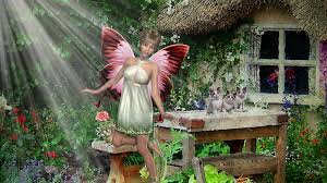 hd fairies in the garden wallpapers