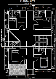 two y house 2d dwg plan for