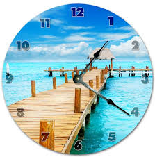 10 5 Summer Holiday Escape Clock Living