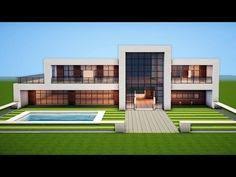 Two of the most popular building styles in minecraft are modern architecture and contemporary architecture. Minecraft Einfaches Modernes Haus Design Alle Dekoration Modern Minecraft Houses Minecraft Modern Minecraft Small House