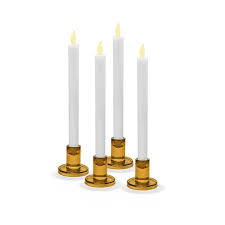 Verrea Amber Taper Candle Holders Set