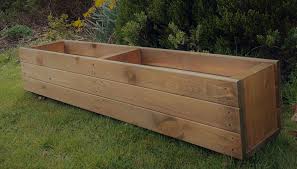 Wooden Garden Planter Trough Container