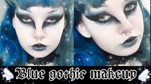 blue gothic makeup tutorial you