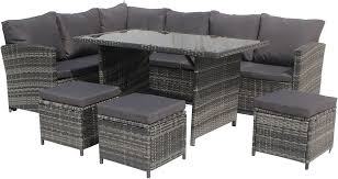 sfs019 rattan garden furniture 9 seater