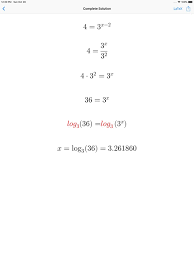 exponential equations on the app