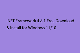 net framework 4 8 1 free