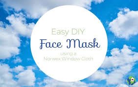 face mask with a norwex window cloth