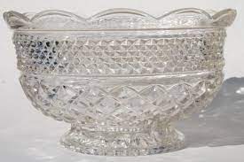 Antique Glass Glass Fruit Bowl