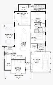 floor plan of a 3 bedroom house hd png